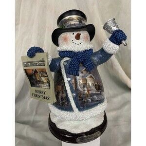 Terry Redlin Winter Wonderland #1 Snowman Figurine Heirloom 2004 Bradford